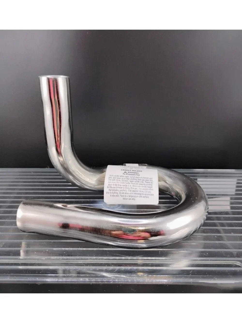 Threshold Silver Loop Metal Candle Holder 10